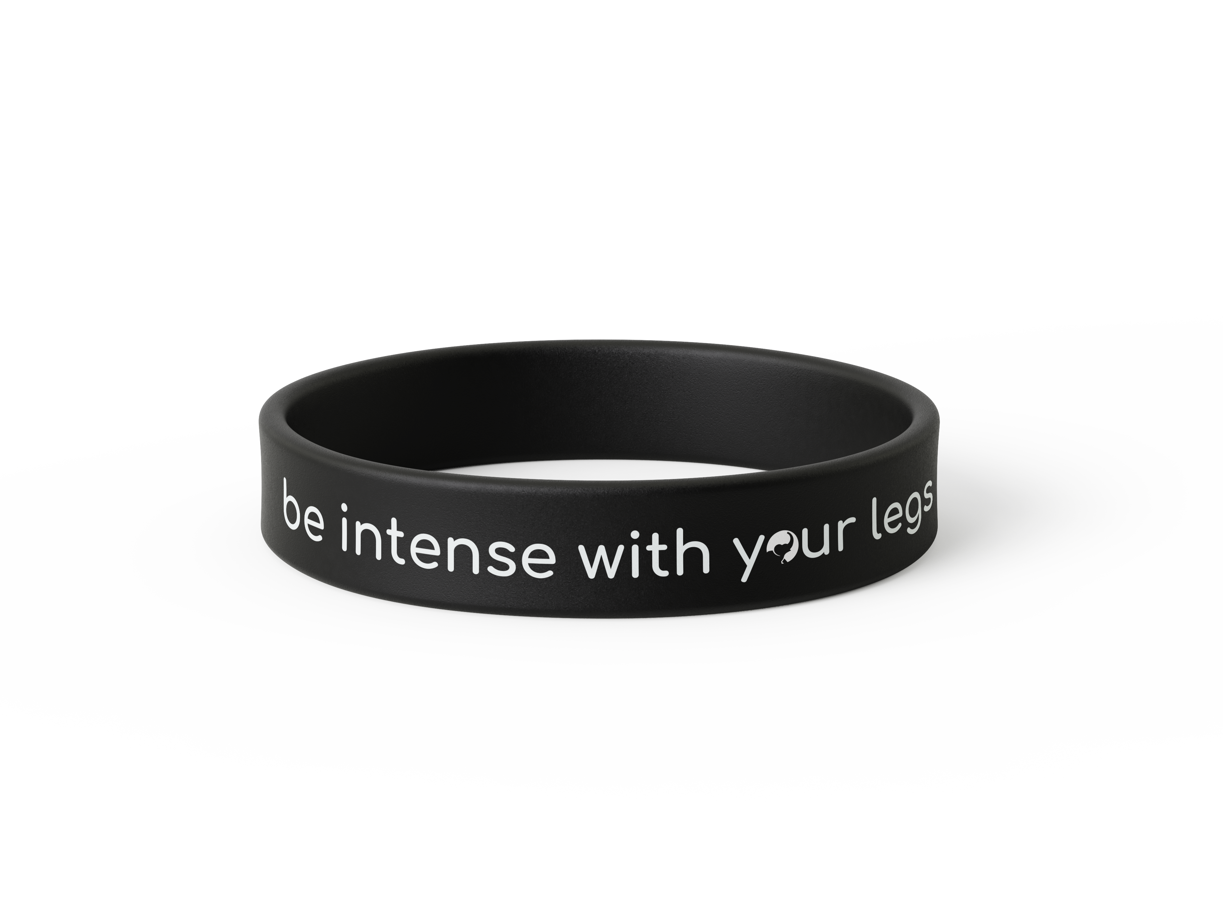 BTD Be Intense With Your Legs Silicone Wristband - Black