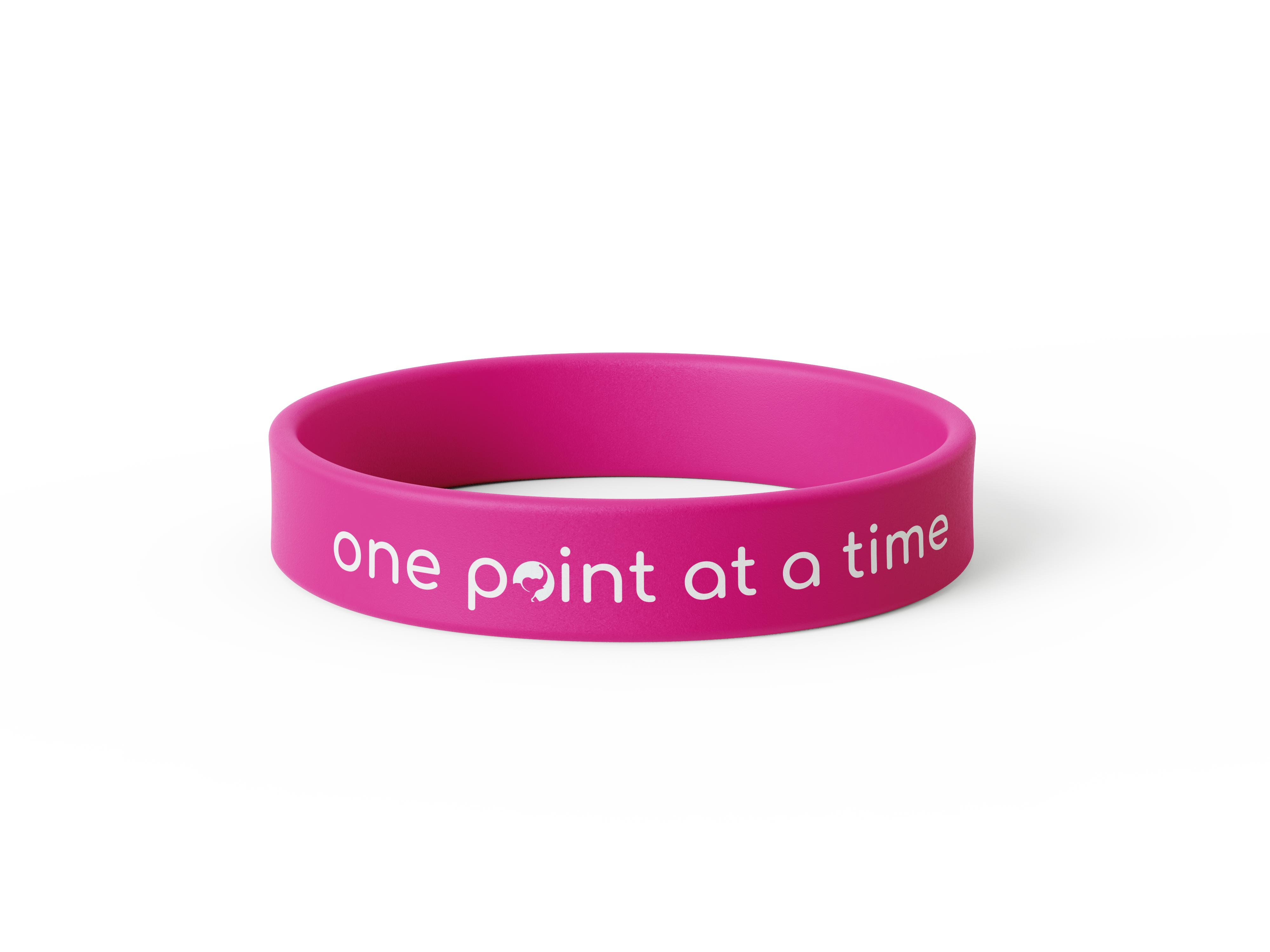 BTD One Point at a Time Silicone Wristband - Pink