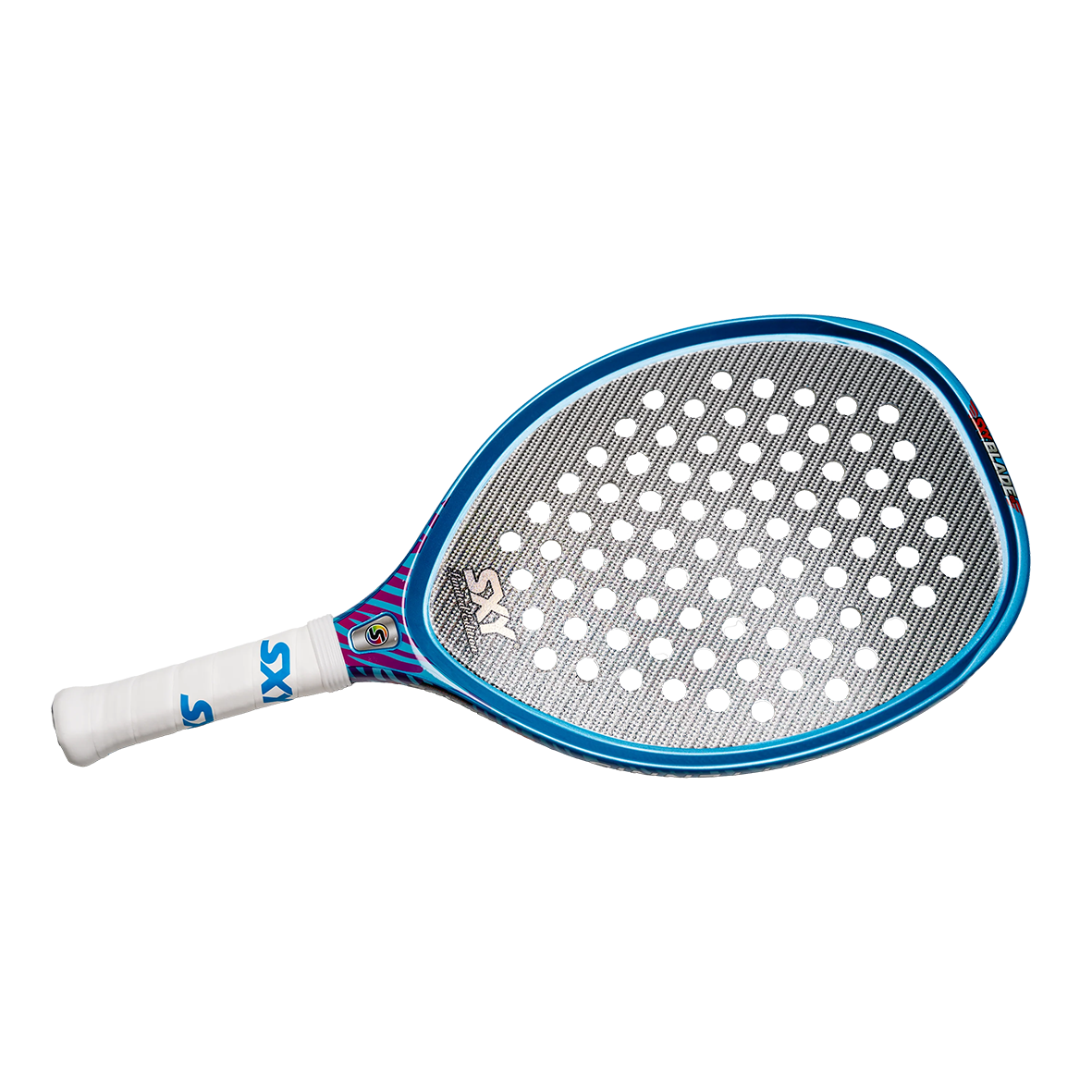 Sexy Blade 2.0 Limited Edition Paddle in Sky Blue Metallic Beach Tennis Racket 2